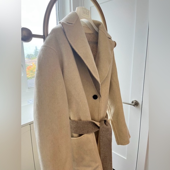 Double side reversible 100% wool coat - Picture 9 of 11